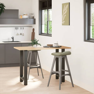 vidaXL Bar Table Legs Anthracite 2 pcs. 40x(90-91) cm Steel