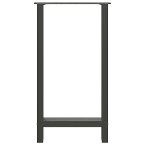 vidaXL Bar Table Legs Anthracite 2 pcs. 40x(90-91) cm Steel