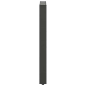 vidaXL Bar Table Legs Anthracite 2 pcs. 40x(90-91) cm Steel