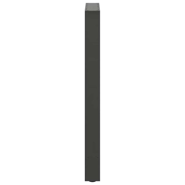 vidaXL Bar Table Legs Anthracite 2 pcs. 40x(90-91) cm Steel