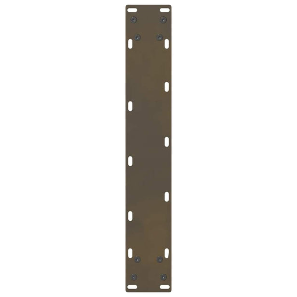 vidaXL Bar Table Legs Natural Steel 2 pcs. 40x(90-91) cm Steel