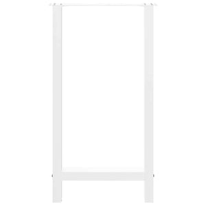 vidaXL Bar Table Legs White 2 pcs 50x(90-91) cm Steel