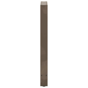 vidaXL Bar Table Legs Natural Steel 2 pcs. 50x(90-91) cm Steel