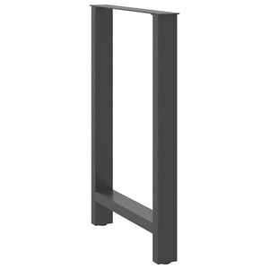 vidaXL Bar Table Legs Anthracite 2 pcs. 60x(90-91) cm Steel