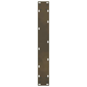 vidaXL Bar Table Legs Natural Steel 2 pcs 60x(90-91) cm Steel
