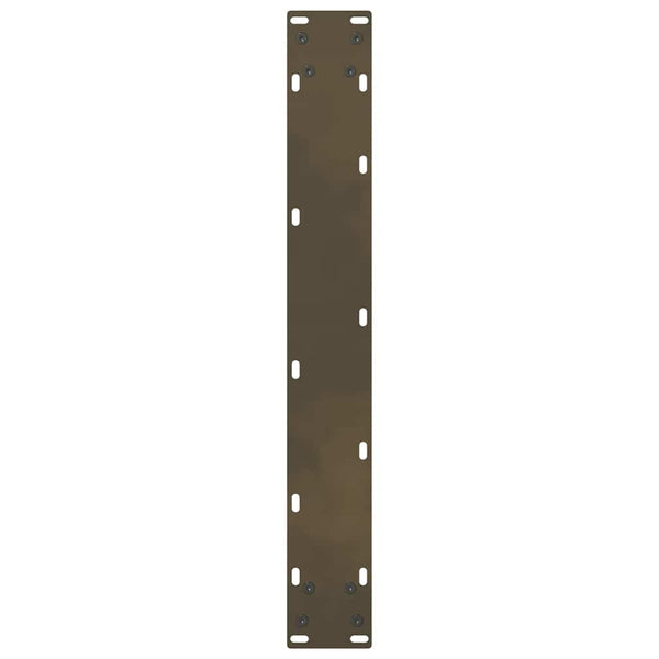 vidaXL Bar Table Legs Natural Steel 2 pcs 60x(90-91) cm Steel