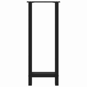 vidaXL Bar Table Legs Black 2 pcs. 40x(100-101) cm Steel