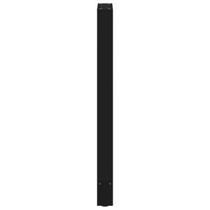 vidaXL Bar Table Legs Black 2 pcs. 40x(100-101) cm Steel