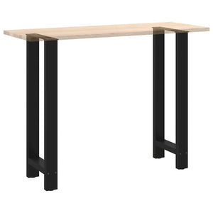 vidaXL Bar Table Legs Black 2 pcs. 40x(100-101) cm Steel