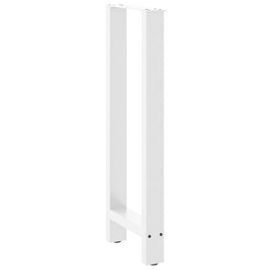 vidaXL Bar Table Legs White 2 pcs 40x(100-101) cm Steel
