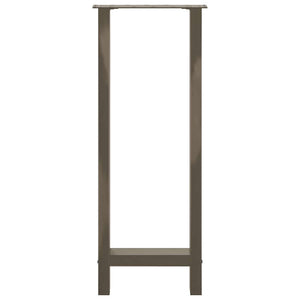 vidaXL Bar Table Legs Natural Steel 2 pcs 40x(100-101) cm Steel