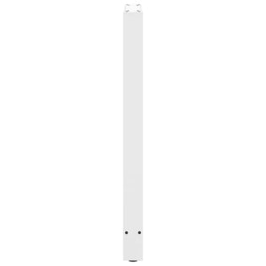 vidaXL Bar Table Legs White 2 pcs 50x(100-101) cm Steel