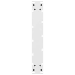 vidaXL Bar Table Legs White 2 pcs 50x(100-101) cm Steel