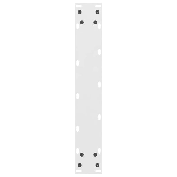 vidaXL Bar Table Legs White 2 pcs 50x(100-101) cm Steel