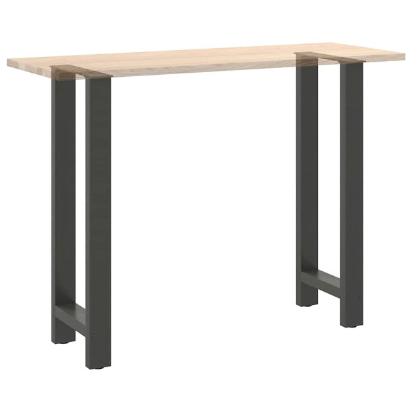 vidaXL Bar Table Legs Anthracite 2 pcs. 50x(100-101) cm Steel