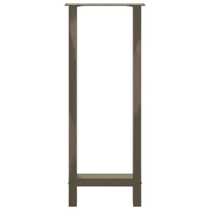 vidaXL Bar Table Legs Natural Steel 2 pcs 50x(100-101) cm Steel