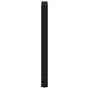 vidaXL Bar Table Legs Black 2 pcs 60x(100-101) cm Steel