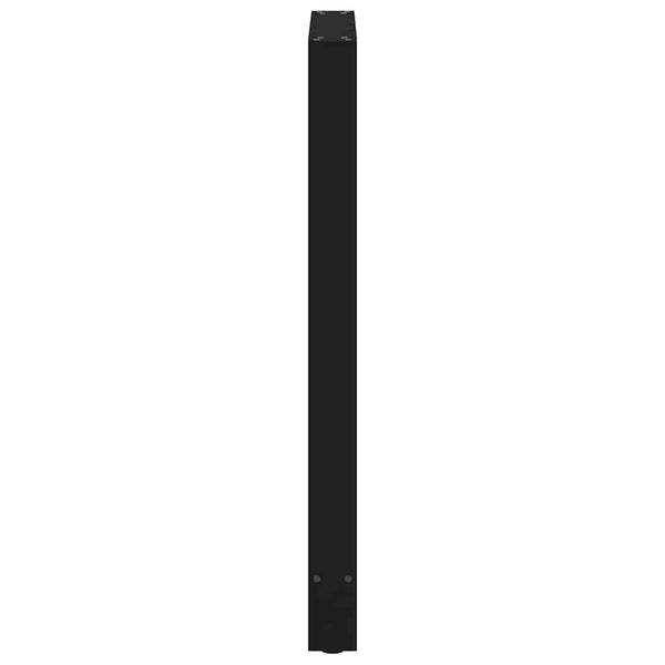 vidaXL Bar Table Legs Black 2 pcs 60x(100-101) cm Steel