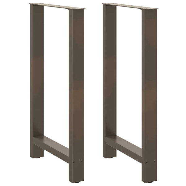 Bartischbeine aus Stahl, 60x100/101 cm, 2er Set