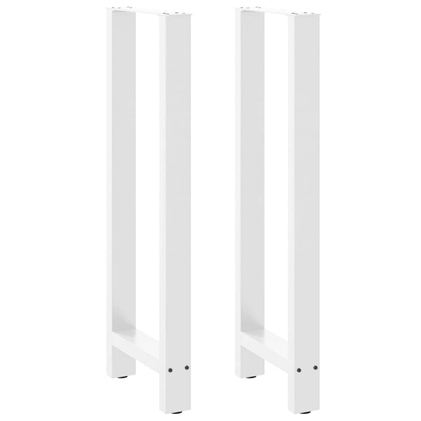 Weiße Bartischbeine, 40x110-111 cm, 2er Set