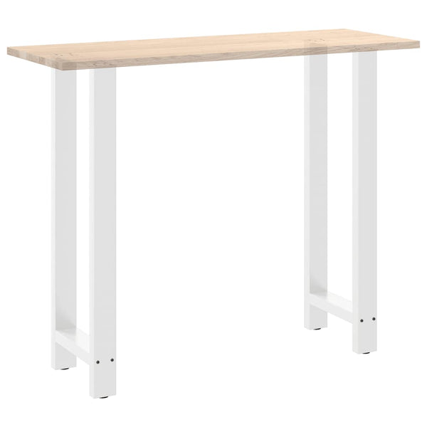 Weiße Bartischbeine, 40x110-111 cm, 2er Set