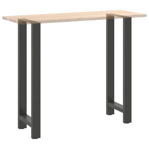 Bartischbeine Anthrazit 40x110 cm, 2er Set