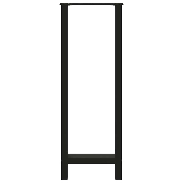 Bartischbeine Schwarz 50x110 cm, 2er Set