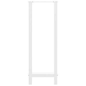 Weiße Bartischbeine, 50x110 cm, 2er-Set