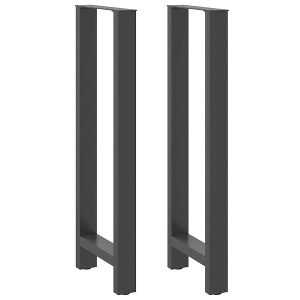 Bartischbeine Anthrazit 50x110 cm, 2er Set