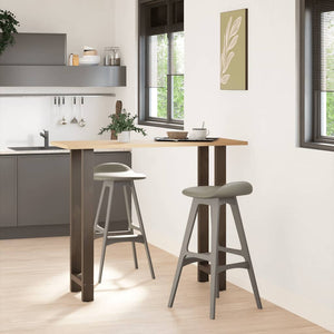 Bartischbeine Naturstahl 50x110 cm, 2er Set