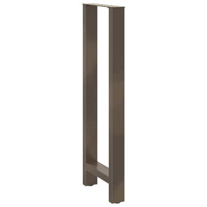 Bartischbeine Naturstahl 50x110 cm, 2er Set