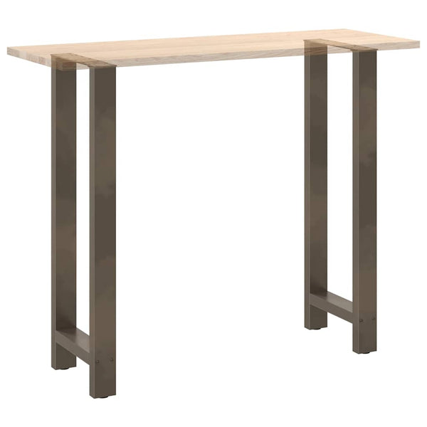 Bartischbeine Naturstahl 50x110 cm, 2er Set