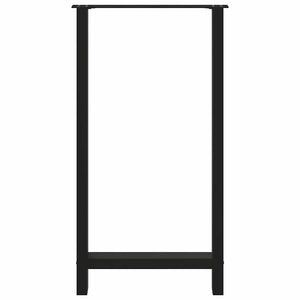 Schwarze Bartischbeine, 60x110-111 cm, 2er-Set