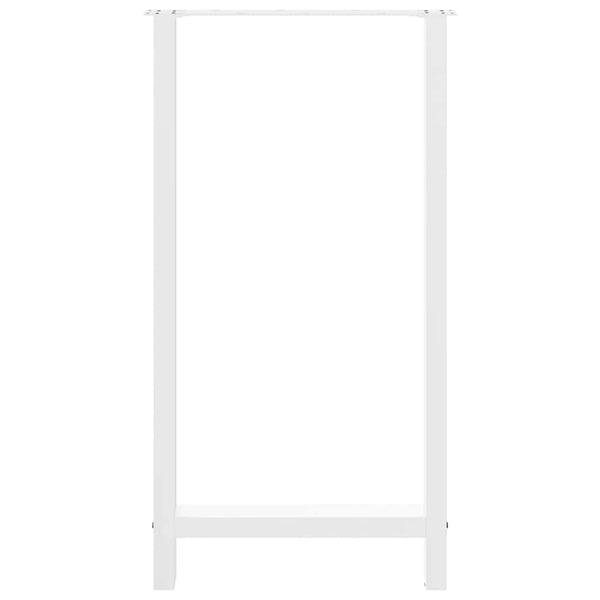 Weiße Bartischbeine, 60x110 cm, 2er Set