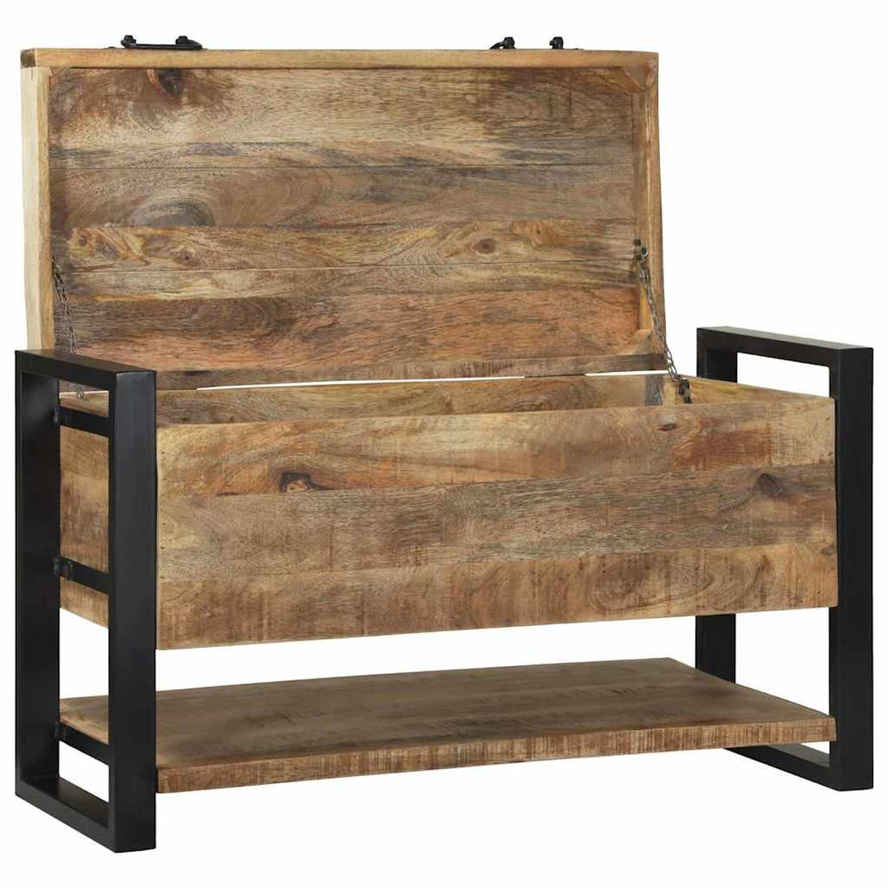 vidaXL Storage Box Brown 80 x 35 x 45 cm Solid Mango Wood