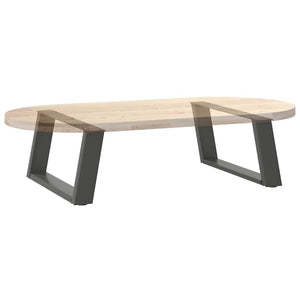 vidaXL Coffee Table Legs U-shaped 2 pcs Anthracite 70x(30-31) cm Steel