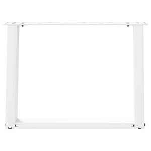 vidaXL Coffee Table Legs U-shaped 2 pcs White 70x(42-43) cm Steel