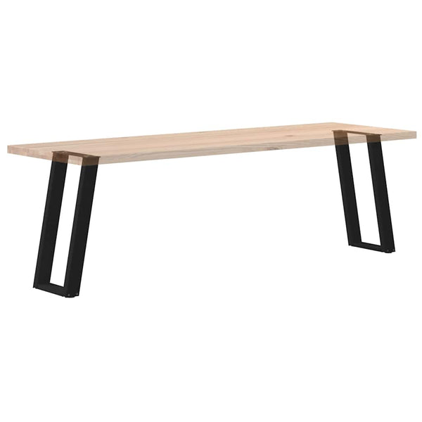 vidaXL Console Table Legs U-Shape 2 pcs Black 38x(72-73) cm Steel