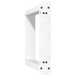 vidaXL Console Table Legs U-Shape 2 pcs. White 38x(72-73) cm Steel