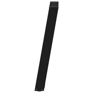 vidaXL Dining Table Legs U-shaped 2 pcs. Black 60x(72-73) cm Steel