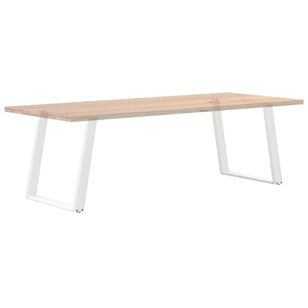vidaXL Dining Table Legs U-shaped 2 pcs. White 80x(72-73) cm Steel