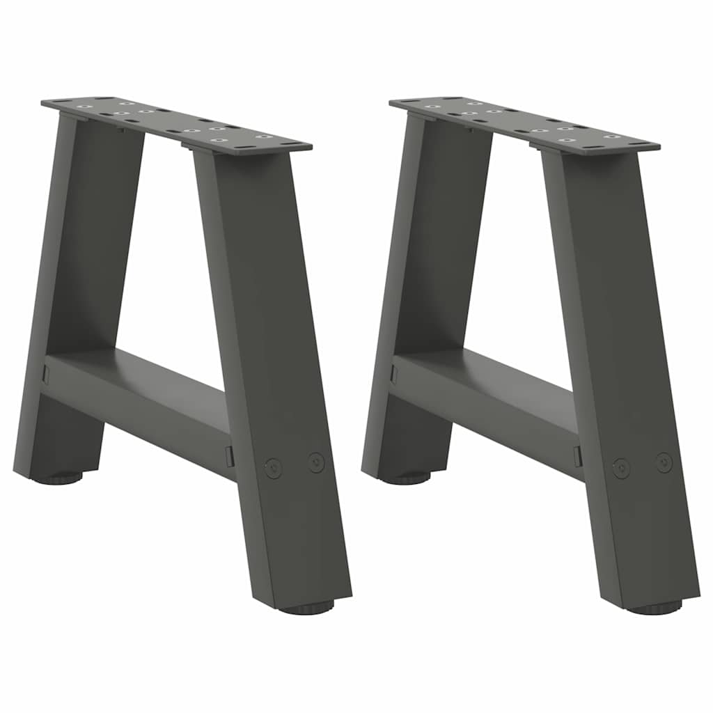 vidaXL Coffee Table Legs A-frame 2 pcs Anthracite 30x(30-31) cm Steel
