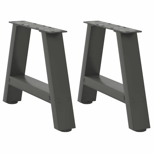 vidaXL Coffee Table Legs A-frame 2 pcs Anthracite 30x(30-31) cm Steel