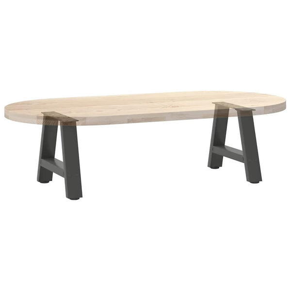 vidaXL Coffee Table Legs A-frame 2 pcs Anthracite 30x(30-31) cm Steel