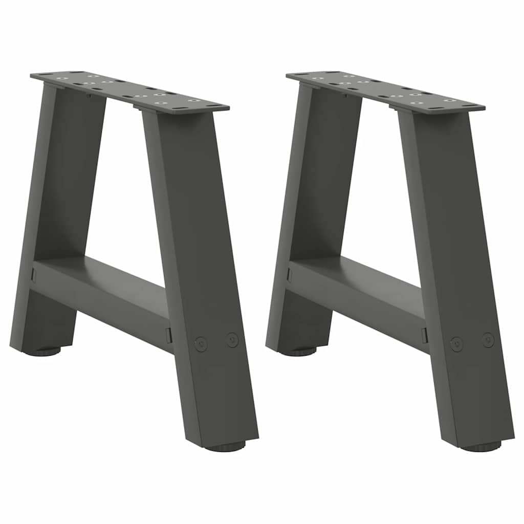 vidaXL Coffee Table Legs A-Frame 2 pcs. Anthracite 40x(30-31) cm Steel