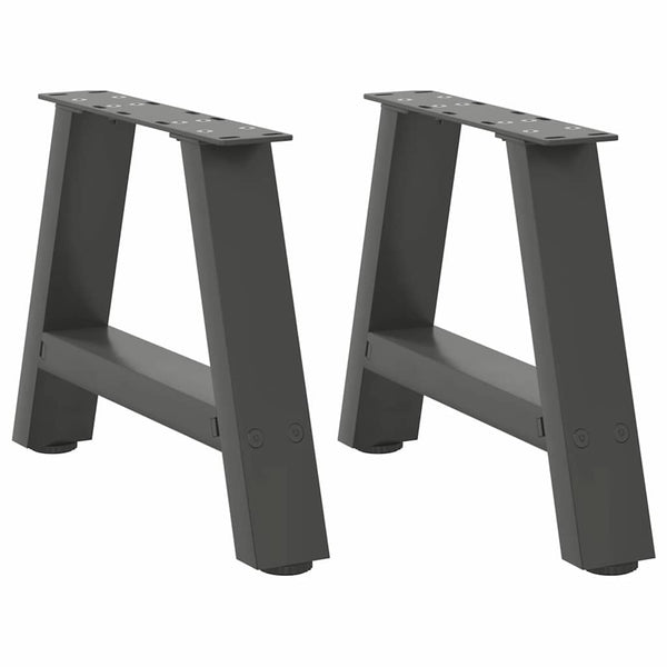 vidaXL Coffee Table Legs A-Frame 2 pcs. Anthracite 40x(30-31) cm Steel