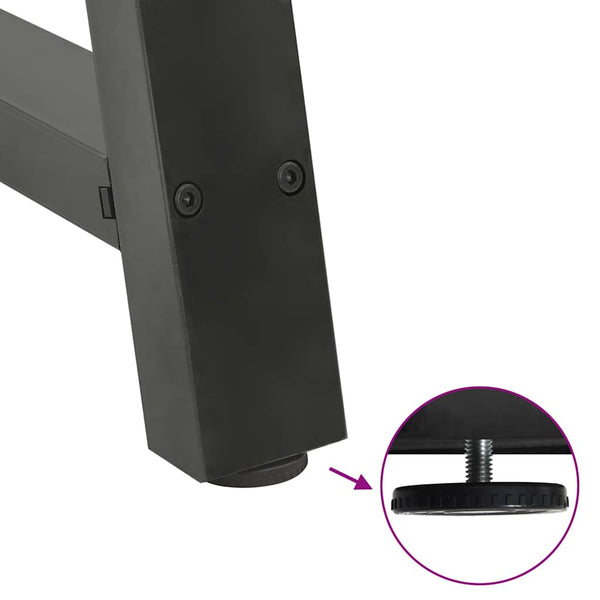 vidaXL Coffee Table Legs A-Frame 2 pcs. Anthracite 40x(30-31) cm Steel