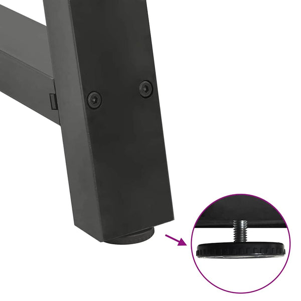 vidaXL Coffee Table Legs A-frame 2 pcs. Anthracite 60x(30-31) cm Steel