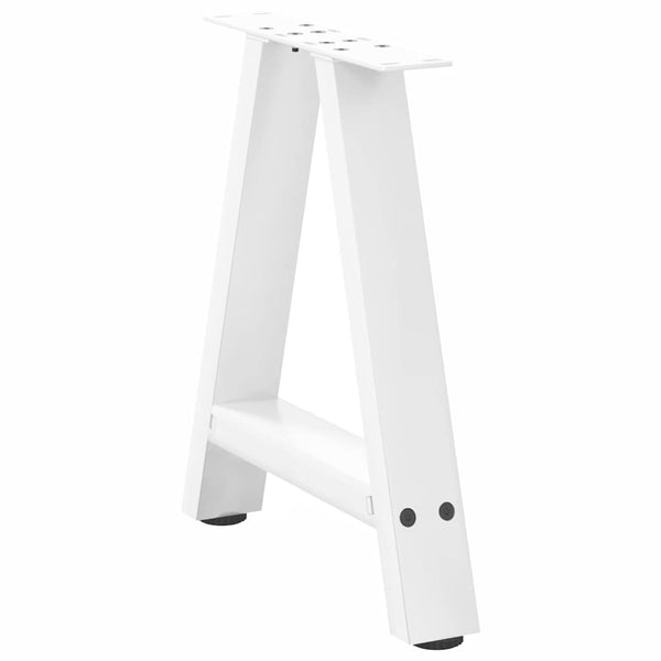 vidaXL Coffee Table Legs A-frame 2 pcs. White 50x(42-43) cm Steel