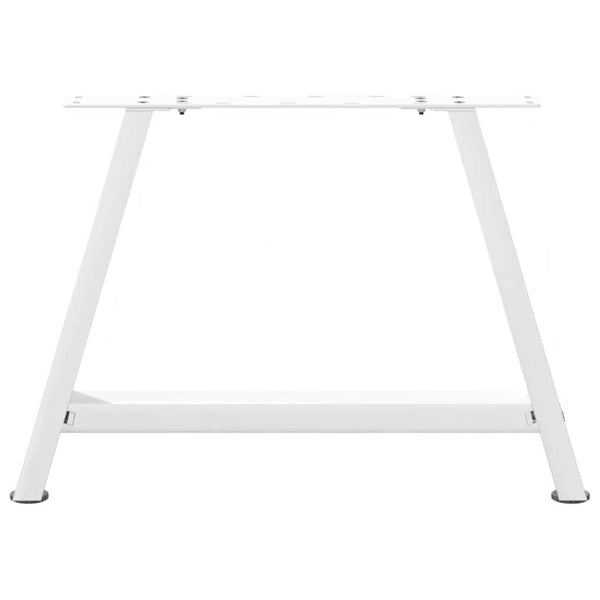 vidaXL Coffee Table Legs A-frame 2 pcs White 60x(42-43) cm Steel